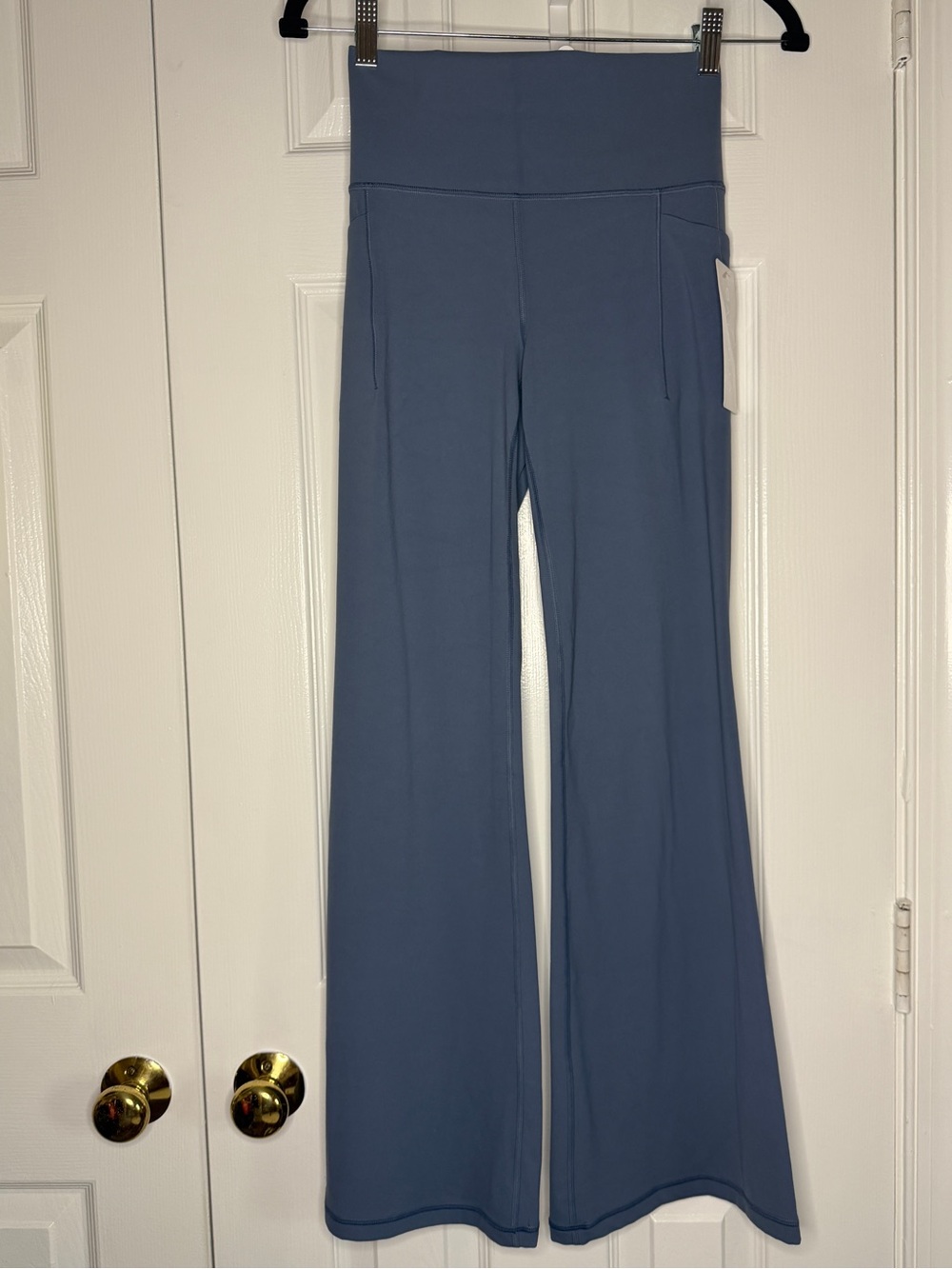 Salutation Stash Flare Pant - Slate Blue
